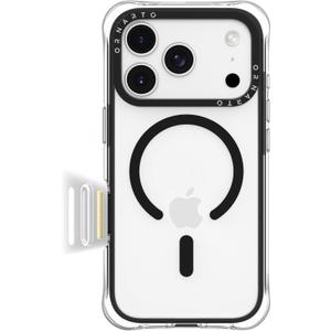 ORNARTO Air Case for iPhone 17 Pro Max Clear | Military-Grade Drop Protection | Camera Control Button | Compatible with MagSafe | Built-in Air Phone Cover - Black