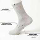 Crew Socks for Women & Man Casual Breathable LightWeight Athletic Calf Socks for running Size 5-13 (Large-X-Large)