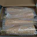 4-Pack 8-Inch Solid Hardwood Furniture Legs, Mid-Century Style with Golden Metal Caps - Natural Color, Perfect for Couches, Dressers, Chairs, and Cabinets