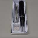 Plaque and Tartar Remover, Dog Ultrasonic Teeth Cleaner Toothbrush for Tartar and Stains with LED Light, 5 Modes Low Noise Sonic Tooth Cleaning Kit Tool for Dogs (Black)