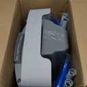 Lumizone Portable Toilet Chair for Elderly Adjustable Bedside Commode with Armrests & Sliding -Level Height Odor-Proof Double Lid Non-Slip Feet Supports 220 lbs, Lightweight for Home/Travel