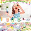Easter Stickers for Kids, 50 Sheets Make Your Own Stickers, Easter Basket Stuffers DIY Bunny Stickers Sheets, Easter Gifts Decorations for Eggs Easter Crafts for Toddlers Egg Fillers Spring Stickers