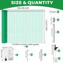 4' x 131' Temporary Fence with Posts, Plastic Temporary Fencing with Fiberglass Posts, Windproof Rope and Ground Stakes, Portable Fence Outdoor for Gardens, Chicken Coops and Outdoor Animal Protection