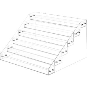 6-Tier Nail Polish Organizer Rack, Acrylic Display Stand Holder for Nail Paint, Tattoo ink, Essential Oil, Sunglasses Storage for Salon Vanity Table, Home Decor, Holds 72 Bottles