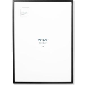 Opposite Wall - 50x70 cm - Black Solid Oak Wood Picture Frame - Lightweight, Versatile & Shatterproof - Wall Hanging Photo or Poster Frame - Wall Decor for Office, Gallery & Home, 19 3/4 x 27 1/2 in