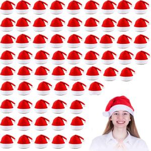MNKXL Santa Hats Bulk for Adults,Christmas Hats Plus Size,Mens Womens Thickened Red Santa Claus Hat for Xmas Party