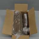 200 Count Gold Mini Appetizer Plates Set with 50 Tear Drop Spoons and Forks, 50 Plastic Square Plates with Spoons, Leaf Shape Dessert Bowls with Forks, Dessert Tray for Party