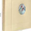 Photo Album Can Hold 3X5 4X6 5X7 6X8 8X10 Photos, Self Adhesive Magnetic DIY Scrapbook Albums (Beige, Large)