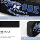 Lightweight Fraternity Backpack Gift Set Paraphernalia Durable 600D Oxford Backpack with Lunch Bag Pencil Case (Blue, One Size)