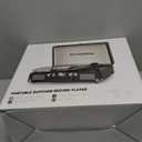 Vinyl Record Player 3Speed Bluetooth Portable Suitcase Records Player with 2 Builtin Stereo Speakers, BeltDriven Turntable for Vinyl Records, Support RCA Line Out, AUX Out (Brown)