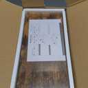 QEEIG Bathroom Floating Shelves for Wall - 15.7" Wall Mounted Shelf Over Toilet Farmhouse Home Decor Display Bookshelf Small 15.7 x 6.7 inch Set of 2, Rustic Brown (008-40BN)