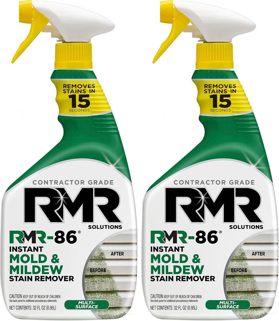 RMR-86 Instant Mold and Mildew Stain Remover Spray - Scrub Free Formula, 2 Pack - 32 oz