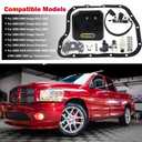 A500 A518 A618 46RE 47RE 48RE Transmission Filter Gasket Kit Fit for Dodge Ram 1500 2500 3500 Dakota Durango Grand Cherokee Jeep Chrysler 2000-up with Governor Pressure Sensor Solenoid 42RE 44RE