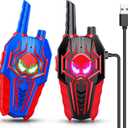 Rechargeable Walkie Talkies for Kids: Toys Gifts for 3 4 5 6 7 8 Year Old Boys Girls Ages 5-7 Kids Walkie Talkies 2 Pack Outdoor Toy for 4 5 6 7 Year Old Boy Birthday Gift
