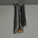 Thestoa Shower Curtain Rod Adjustable 43-78 inch, 1"Diameter Spring Tension Curtain Rod No Drill, Anti-Rust Non-Slip Shower Rod, Black Shower Curtain Rod for Bathroom Tension