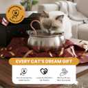 KittySpout Stainless Steel Cat Water Fountain Automatic Drinking Fountain, Quiet Circulating Water Bowl, Dishwasher Safe, Indoor Pet Fountain for Hydrated Healthy Cats (Stainless Steel, 4L Corded)
