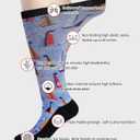 Diabetic Socks for Women & Men Extra Wide, Over The Calf Non Binding Lymphedema Neuropathy Swollen Feet for Women Men