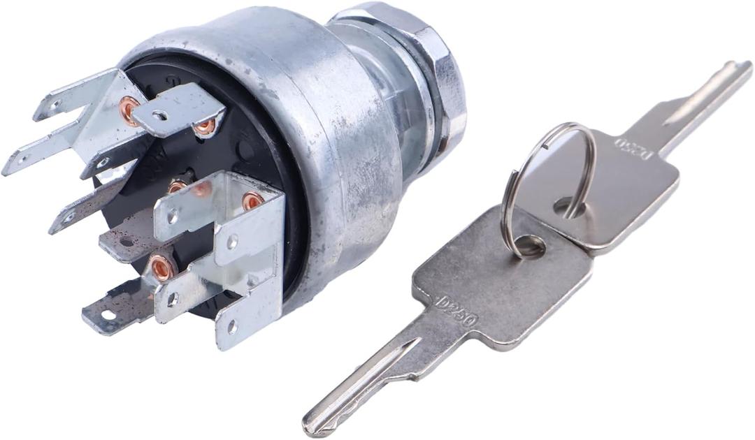 1652306C91 Ignition Switch Fit for International Truck 4000 Series 8000 Series, Replacement 1652306C91 463032C91 1652307C91, with 2 Key 11 Pin 4 Position