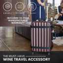 VinGardeValise® Grande Wine Suitcase – 12-Bottle Travel Luggage, TSA-Approved, Durable Hard Shell, Shockproof Foam, Secure Bottle Protection for Enthusiasts & Collectors - Burgundy