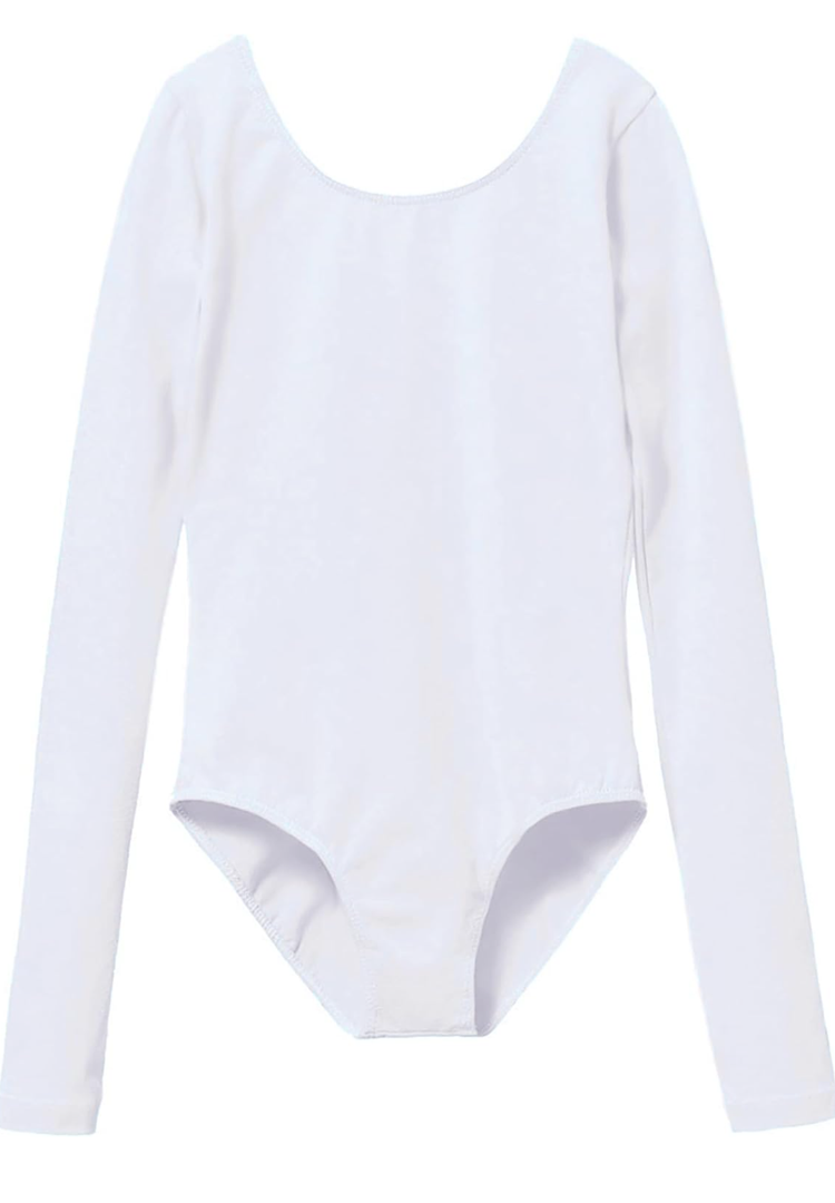 MdnMd Girls Classic Long Sleeve Leotard for Ballet Dance Gymnastics Toddler Kids Outfits