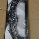 Wagon Wheel Chandelier 12 Light 38" Large Black Farmhouse Chandelier for Dining Room Rustic Country Pendant Light Fixtures Hanging Modern Round Chandeliers for Living Room High Ceilings Foyer Entryway