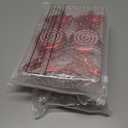 3 x Aoriher 2 Pcs 7.6" Large Candy Cane Ornaments Christmas Tree Peppermint Decorations Hanging Candy Ornaments Glitter Christmas Picks with Golden Ropes for Xmas Party Decorations (Red)