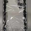 MorningRo 2 Pcs Universal License Plate Frame Plastic Barbed Wire Coconut Design Frame Compatible with Standard License Plate for USA 2 Holes with Screws for Women Men (Black)