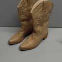 IUV Cowboy Boots For Women Pointy Toe Women's Western Boots Cowgirl Boots Mid Calf Boots Size 7