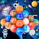 24 Pack Valentines Gifts for Kids Classroom Galaxy Slime Party Favors Ball - Stretchy, Non-Sticky, Mess-Free, Stress Relief, and Safe - Toys for Girls and Boys - Classroom Reward, Office Desk Toys