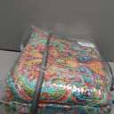 YASMENG 100% Cotton Boho Quilt Set King Size Colorful Gorgeous Paisley Mandala Floral Reversible Quilted Bedding Bohemian Vibrant Exotic Soft Breathable Bedspread Coverlet Set for All Seasons