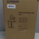 Porch Lights with Outlet, 16.5" Large Dusk to Dawn Outdoor Wall Lights, Black Exterior Light Fixtures, Anti-Rust Waterproof Wall Sconce, Outside Light for House Garage Patio, Bronze