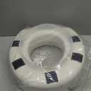 HealthSmart Enhanced Comfort 5" Raised (Round) Toilet Seat Risers for Seniors 5 Slip Resistant Pads FSA/HSA Eligible Padded Toilet Seat Elevation 15.7 x 15.2 x 6.1