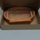 Wooden Football Piggy Bank for Kids Clear Piggy Bank with Transparent Window Cute Coin Box for Boys Girls and Adult Unbreakable Toddler Money Box for Christmas Birthday Sport Party Gift (9.8 x 6.7 x 2.4 Inches)