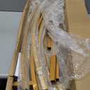 Moon Shape Wedding Metal Arch Backdrop Gold Flower Balloon Arbors Stand for Wedding Birthday Party, Graduation Decorations and Baby Shower