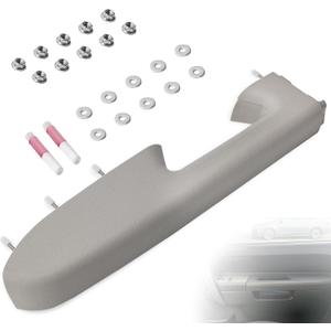 22818466 Front Left Driver Side Armrest Repair Kit Fit for Chevy Silverado/GMC Sierra 1500 2500HD 3500HD 20102014 Door Panel Armrest with Handle Below - Color Gray
