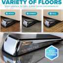 Strongest Home Heavy Duty Door Stopper Wedge (10 Chrome PCs) | Non-Slip Rubber and Metal Door Stop for Heavy Doors| Work on Wood, Tile, Carpet + 10 White Wall Protectors