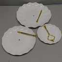 Coitak 3 Tier Cupcake Stand, Plastic Tiered Serving Stand, Dessert Tower Tray for Tea Party, Birthday and Wedding (Wavy-metal rod)