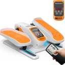 Under Desk Elliptical Machine, Electric Elliptical Exerciser for Senior, Quiet and Small Electric Seated Pedal for Home with Display Monitor, Remote Control and 12 Adjustable Speeds