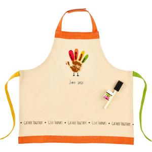 Turkey Handprint Apron Size Range: 2-6 years