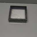 Califortree 5x5 Small Shadow Box Picture Frame with Soft Linen Back - Push Pins Included, Memory Shadow Box Display Case, Black