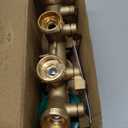 Twinkle Star 4 Way Heavy Duty Brass Garden Hose Splitter, Hose Connector 3/4", Hose Spigot Adapter with 4 Valves