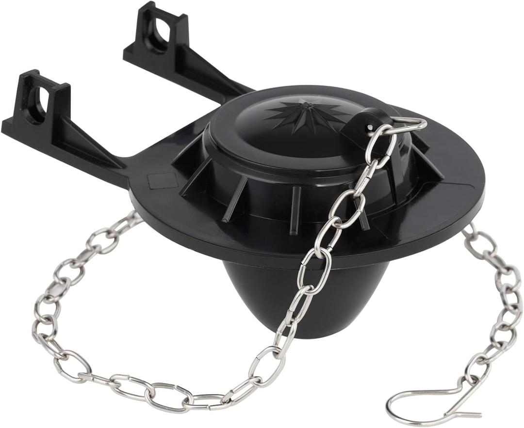 2 Pack Universal Toilet Flapper Replacements 2-Inch Compatible with Most American Standard/Toto/Fluidmaster Toilets, Water Conserve, High Performance Rubber Toilet Tank Flapper, Black