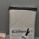 100% Blackout Shield Linen Blackout Curtains for Bedroom 84 Inches Long, Back Tab/Rod Pocket Living Room Drapes, Thermal Insulated Blackout Curtains 2 Panels Set, 50" W x 84" L, Cream