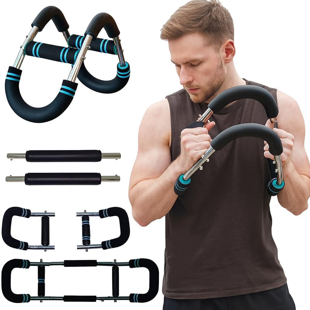 Adjustable Twister Arm Trainer with 5-Level Spring Resistance for Full Upper-Body Strength Training  Portable Chest, Arm & Shoulder Workout Equipment for Men and Women