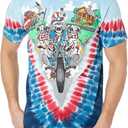 Liquid Blue Men's Grateful Dead-Moto Sam T-Shirt (X-Large)