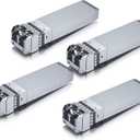 10Gtek 10GBase-SR SFP+ LC Transceiver, 10G 850nm Multimode SFP Module, up to 300 Meters, for Cisco SFP-10G-SR, Meraki MA-SFP-10GB-SR, Ubiquiti UniFi UF-MM-10G, Fortinet, Mikrotik and More, Pack of 4