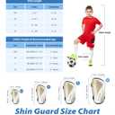Shin Guards Soccer Kids Youth, CE Certified AirsFish Shin Guard Protection Gear for 2-18 Years Old Boys Girls Teenagers High Impact Resistant Comfortable 1 Pair (White+Gold Wave, X-Small)