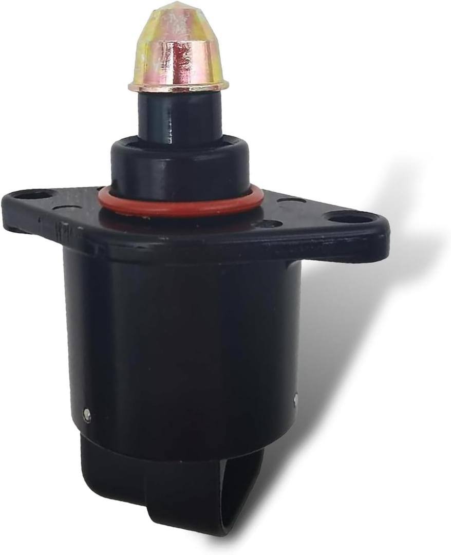 Idle Air Control Valve, Fuel Injection Idle Air Control Valve, Iac Valves for Stable Engine Operation Replace OEM #90380/10526/90325864, Compatible with King Kong (Black)