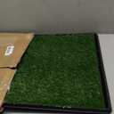 PETMAKER Artificial Grass Puppy Pee Pad for Dogs and Small Pets with Tray - 20x30 inches Washable 3-Layer Reusable Indoor Dog Potty Grass Training Pad, Easy Clean Pet Housebreaking Potty Solution