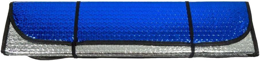 Reflective Sun Shade for Car Windshield - 54" x 27-1/4" - Silver & Blue